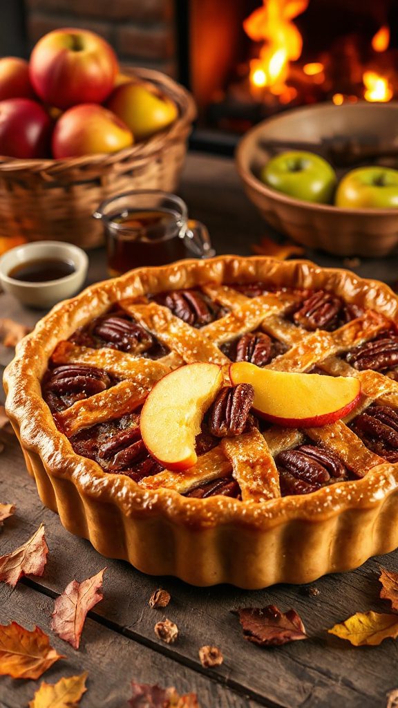 maple pecan apple pie