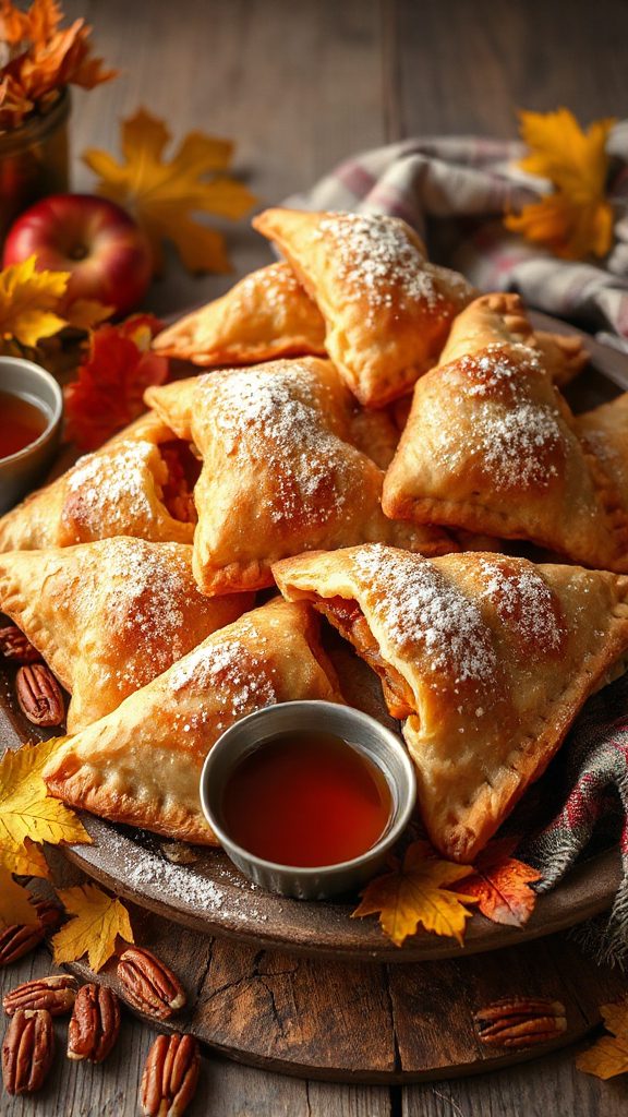maple pecan apple turnovers