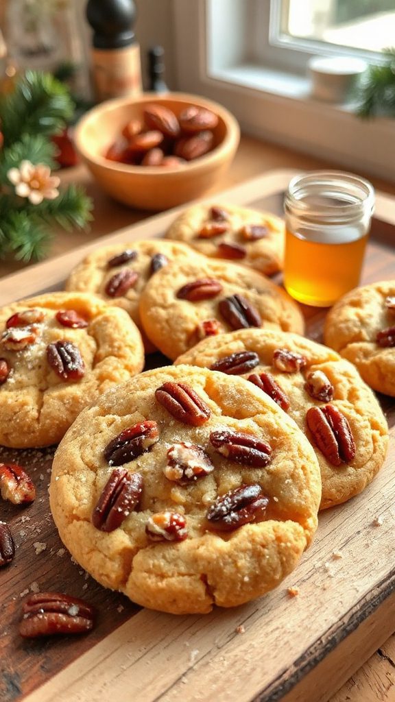 maple pecan cornmeal cookies maple pecan cornmeal cookies