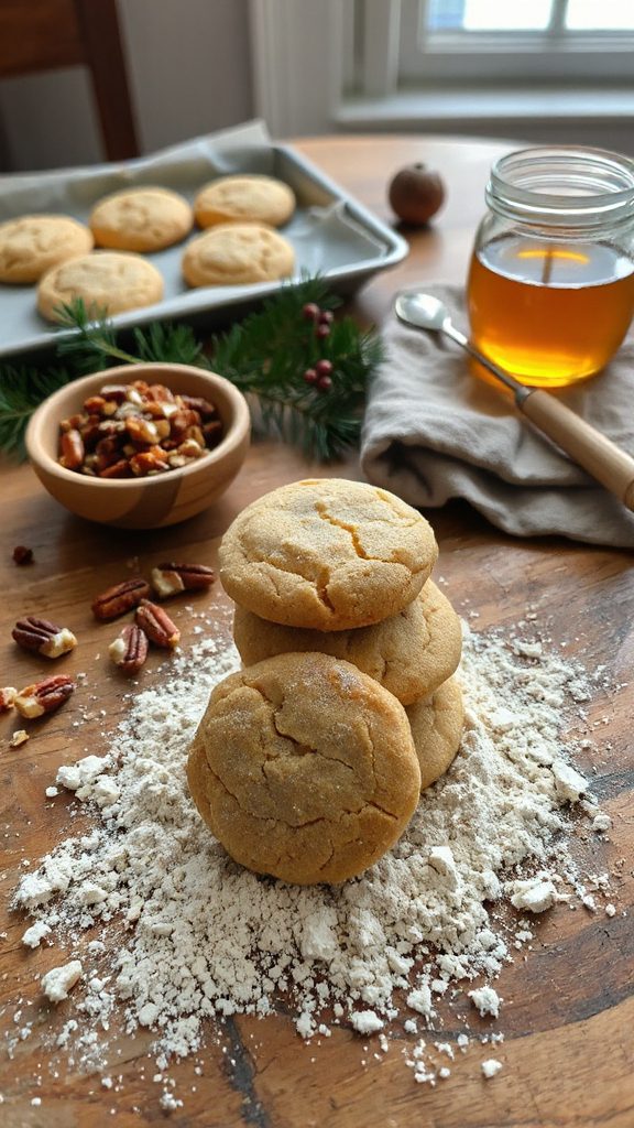 maple pecan honey cookies maple pecan honey cookies