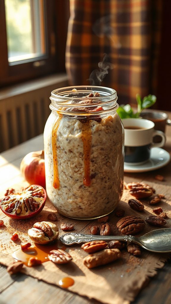 maple pecan overnight oats maple pecan overnight oats