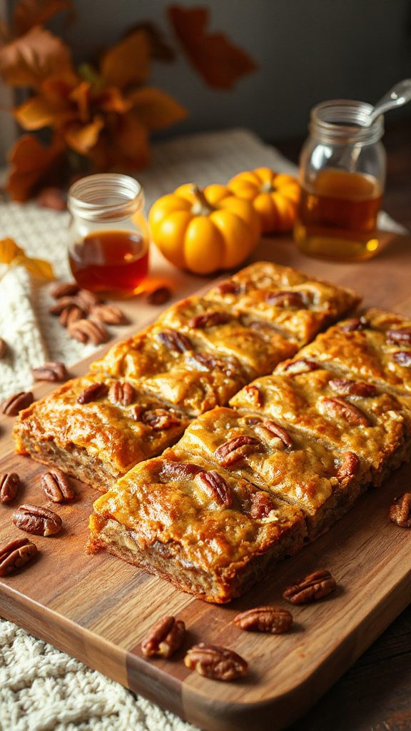 maple pecan pie bars