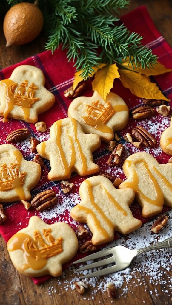 maple pecan shortbread cookies