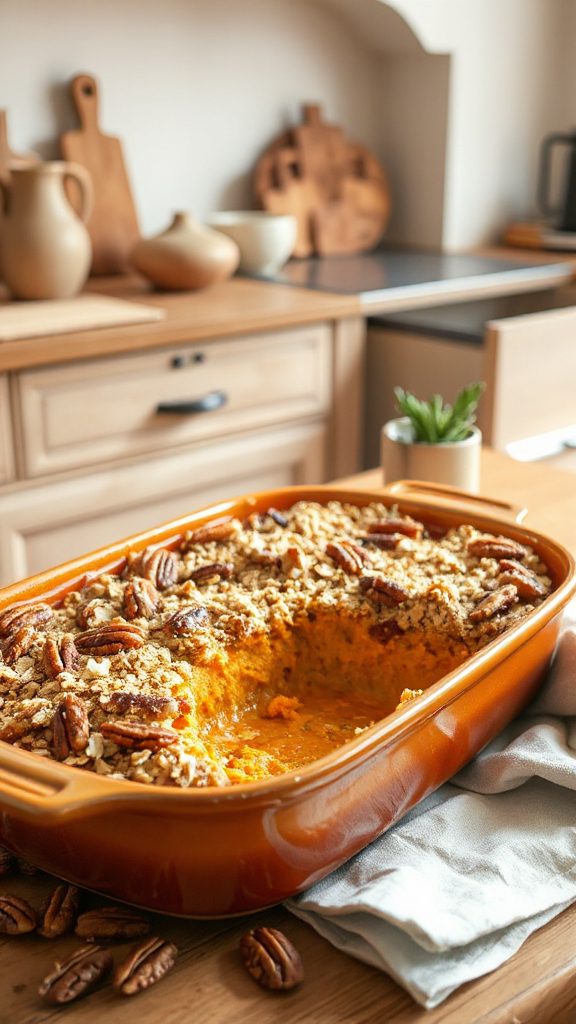 maple pecan sweet potato casserole