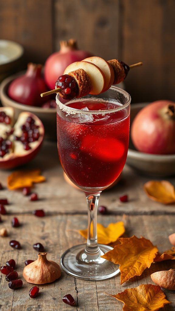 maple pomegranate cocktail recipe