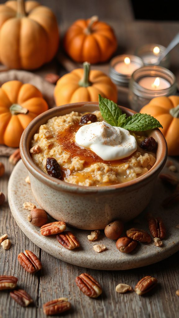 maple pumpkin pie overnight oats