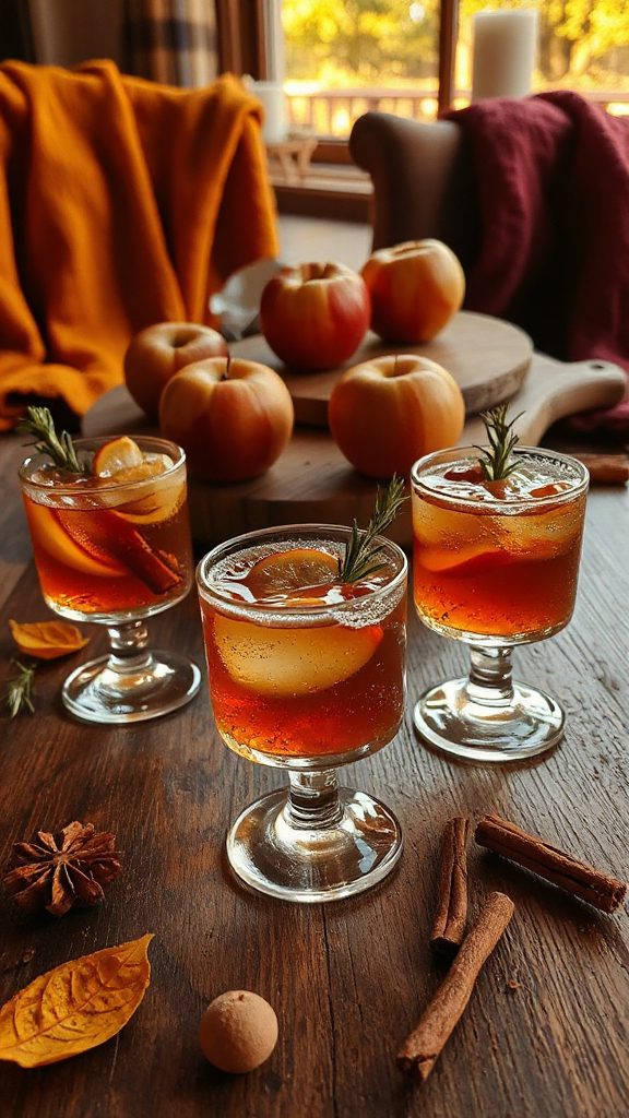 maple roasted apple fizz