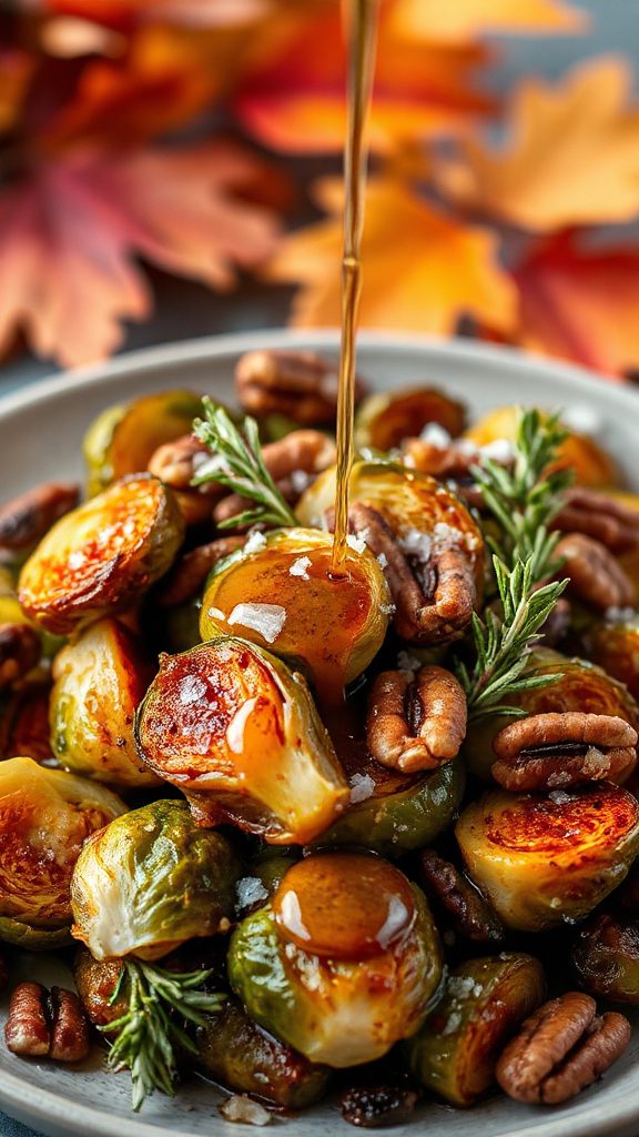 maple roasted brussels sprouts