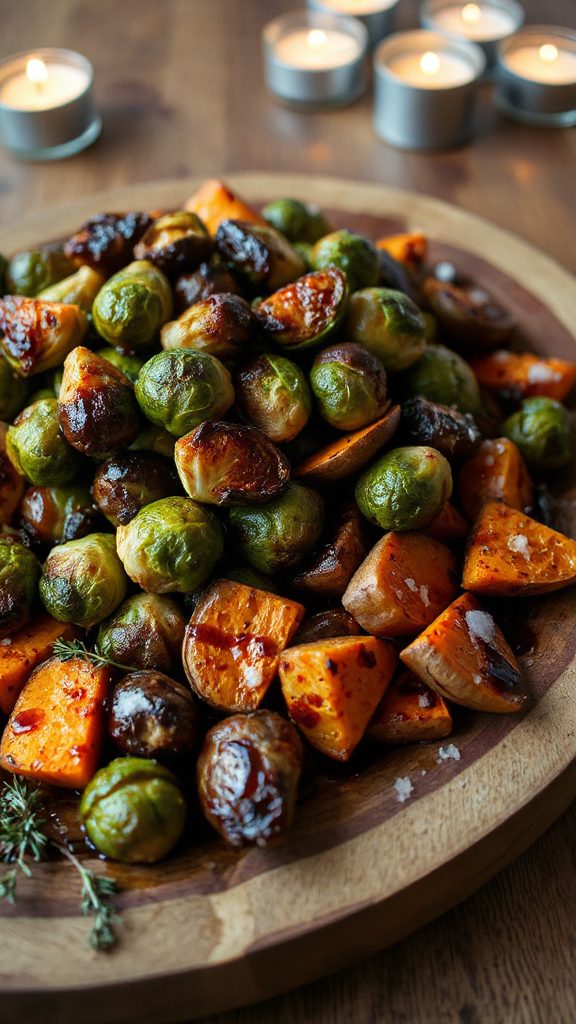 maple roasted brussels sprouts