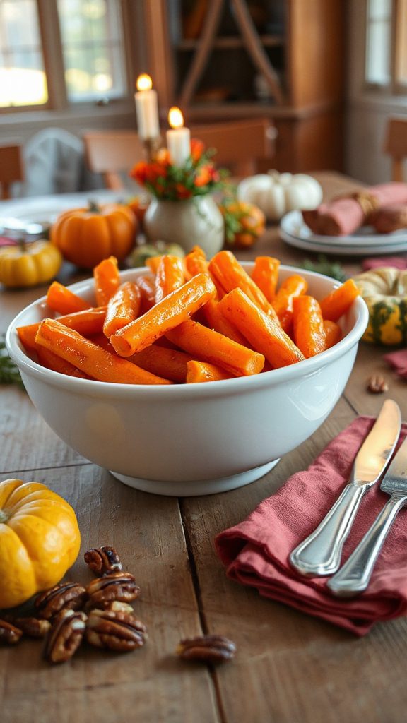 maple syrup glazed carrots