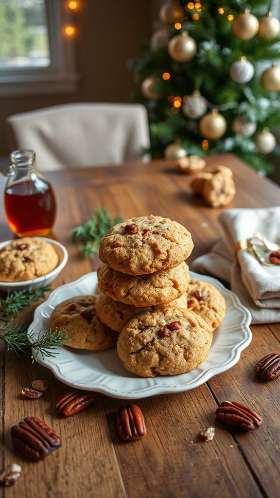 maple syrup pecan cookies