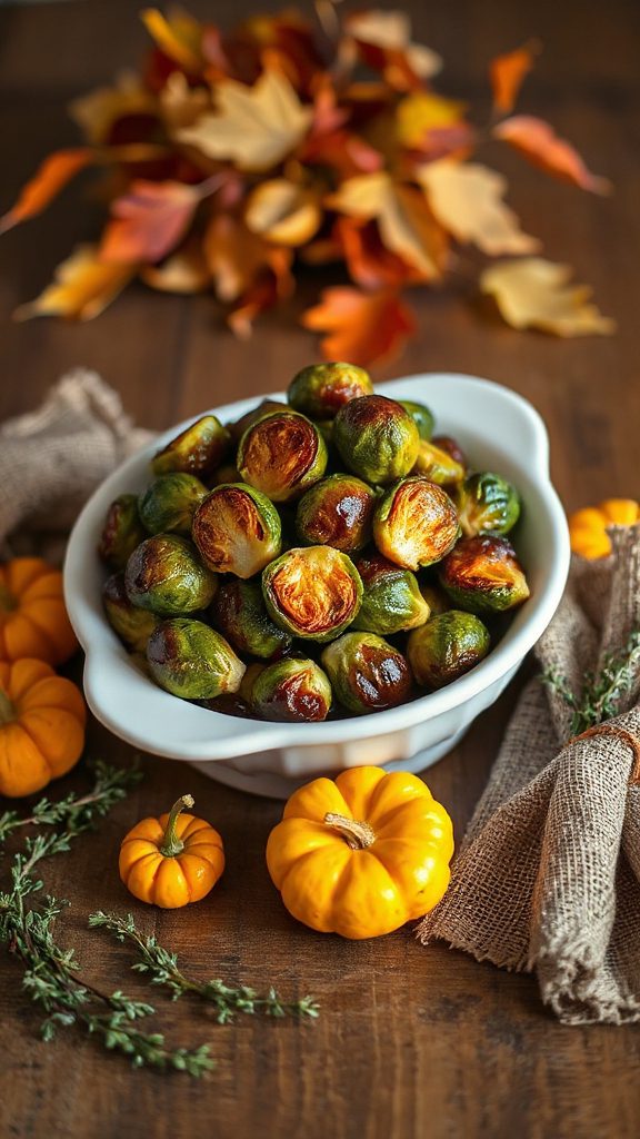 maple thyme brussels sprouts