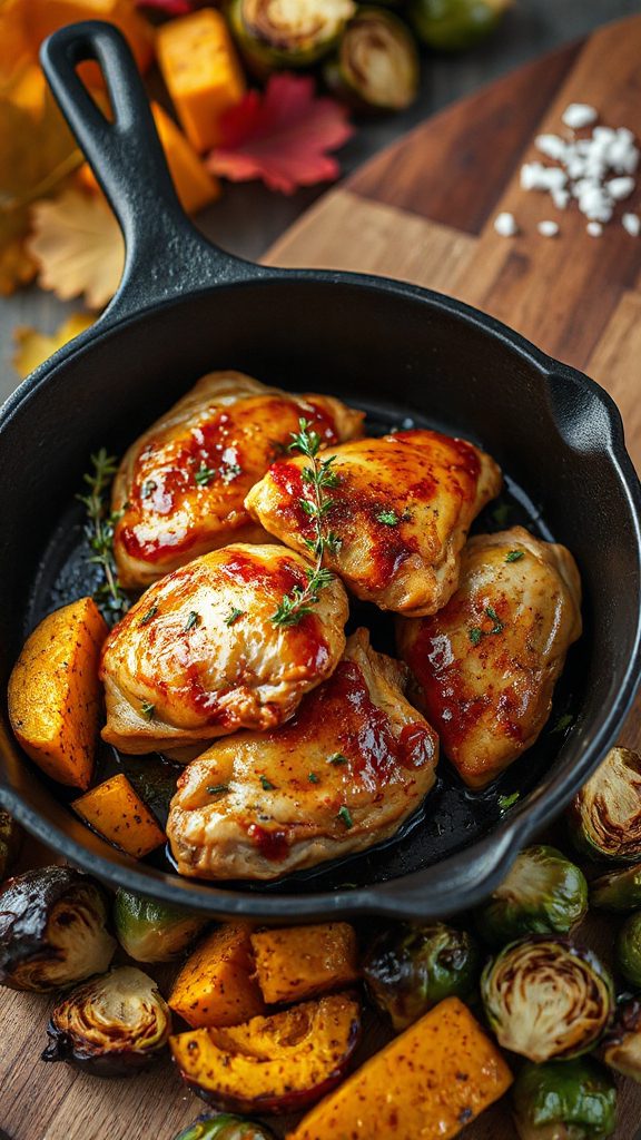 maple thyme chicken skillet