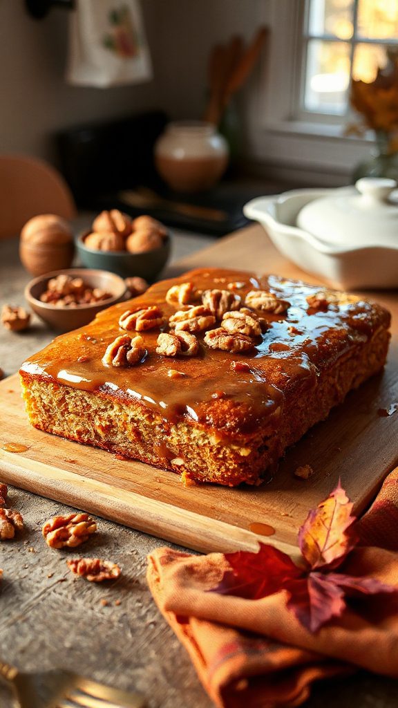 maple walnut autumn dessert