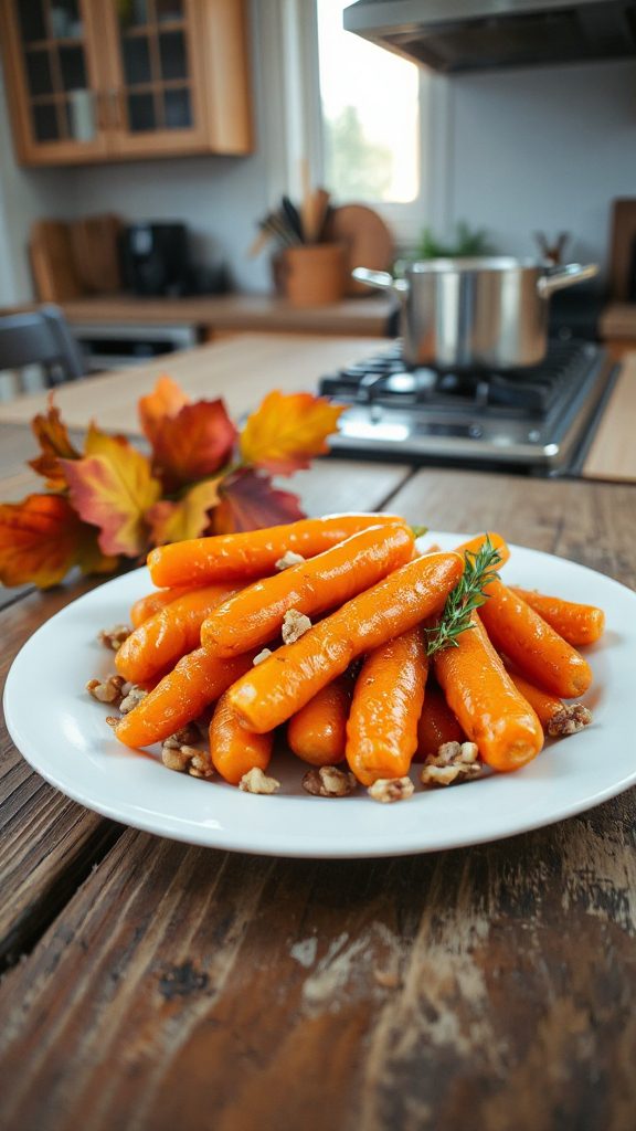 maple walnut glazed carrots recipe