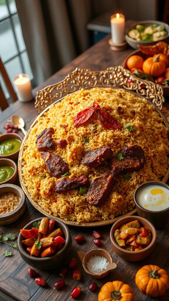 marinated meat biryani recipe