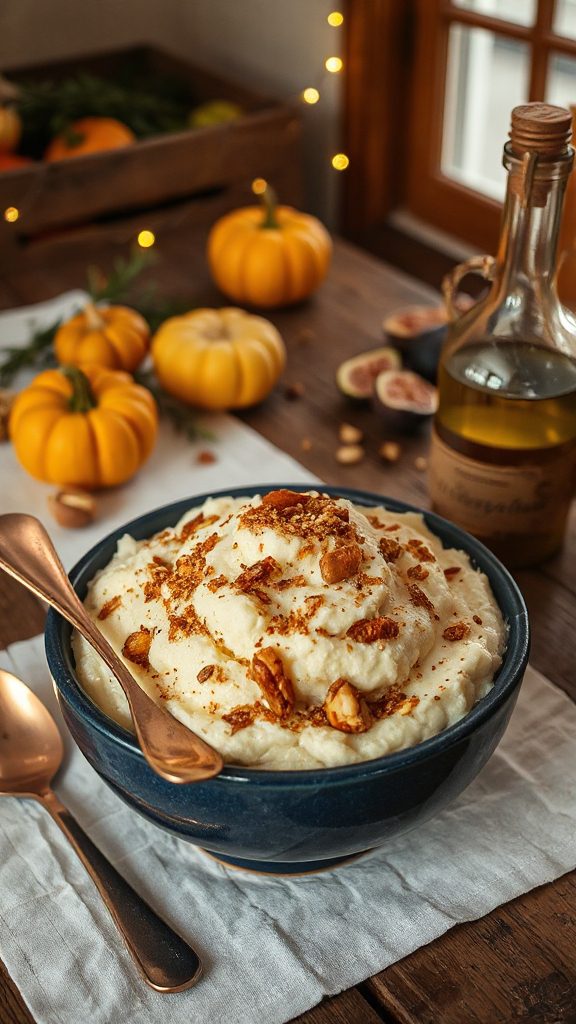mashed cauliflower with dukkah mashed cauliflower with dukkah