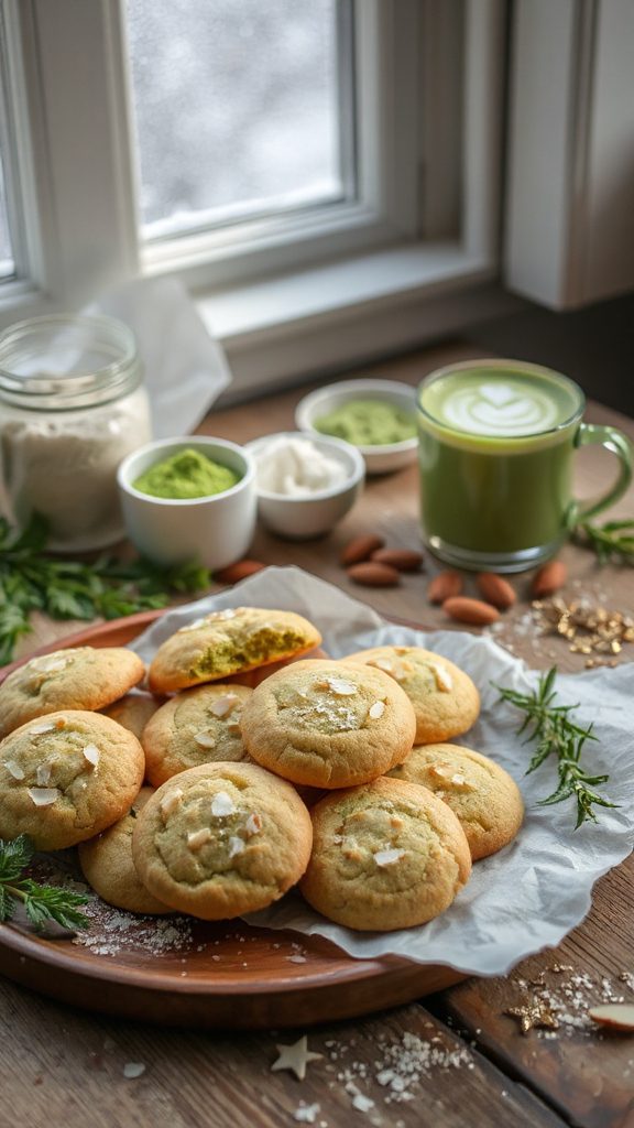 matcha coconut flour cookies matcha coconut flour cookies