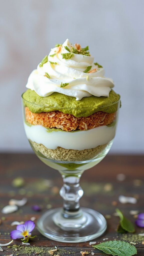 matcha coconut granola parfait matcha coconut granola parfait