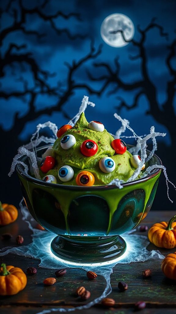 matcha gelato with eyeballs matcha gelato with eyeballs