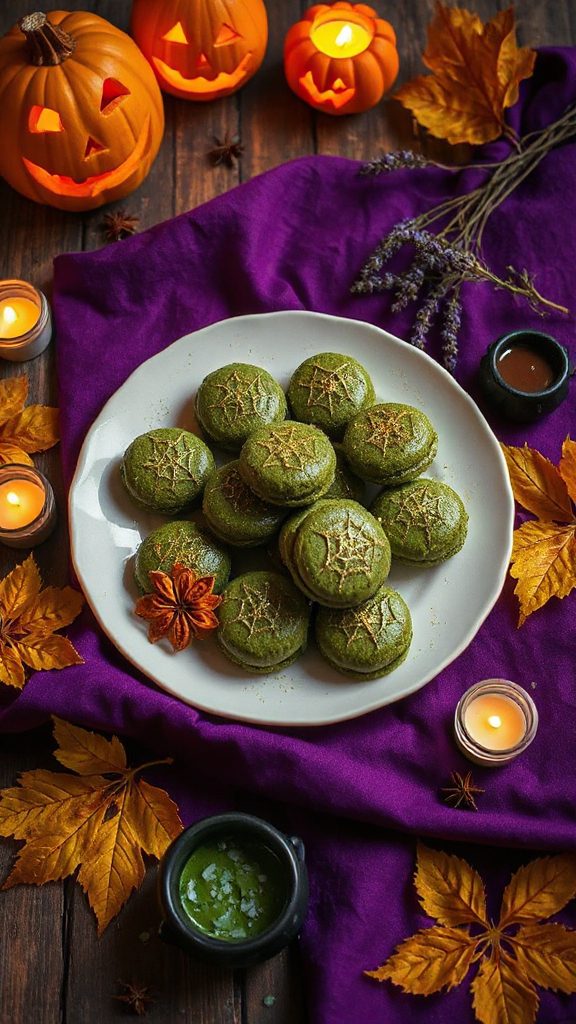 matcha infused almond confections