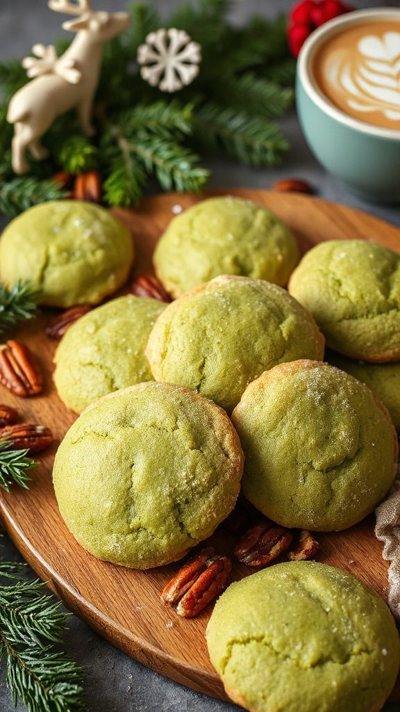 matcha pecan cookie delight