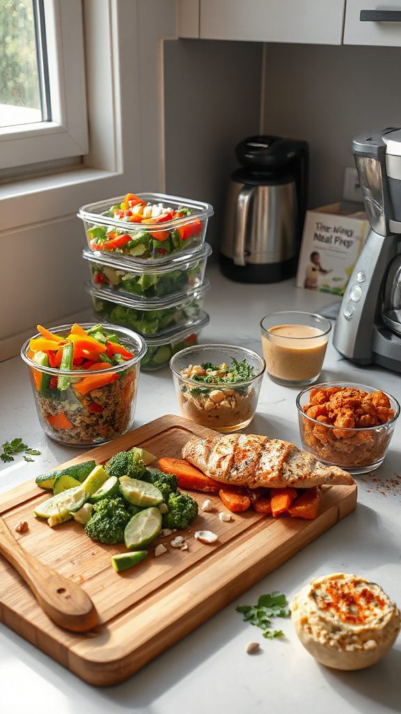 meal prep chicken fajita