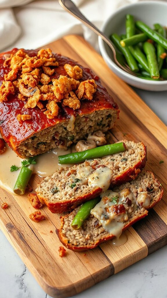 meatloaf with green beans
