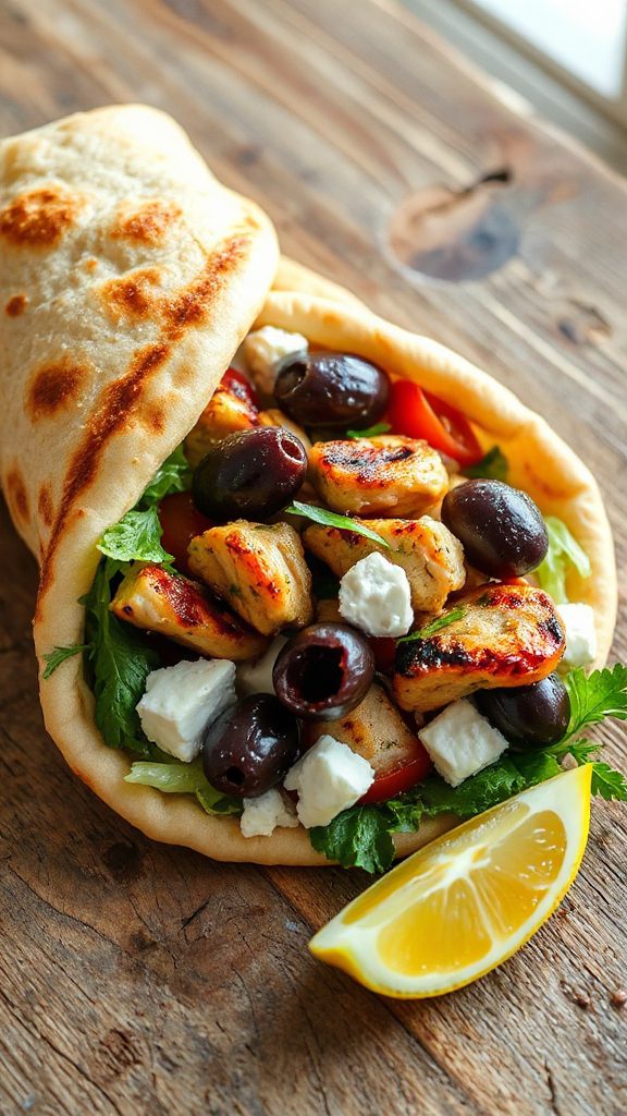 mediterranean chicken wrap ingredients