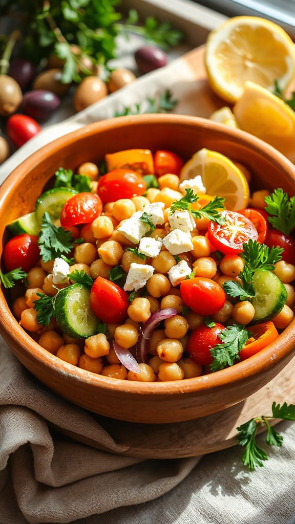 mediterranean chickpea salad recipe