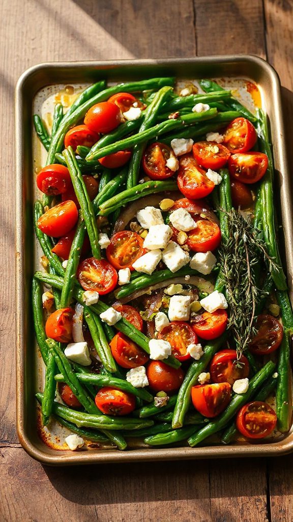 mediterranean green bean bake