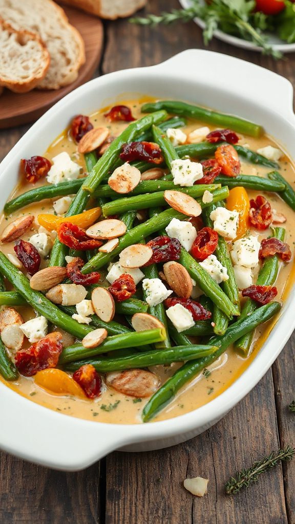 mediterranean green bean bake