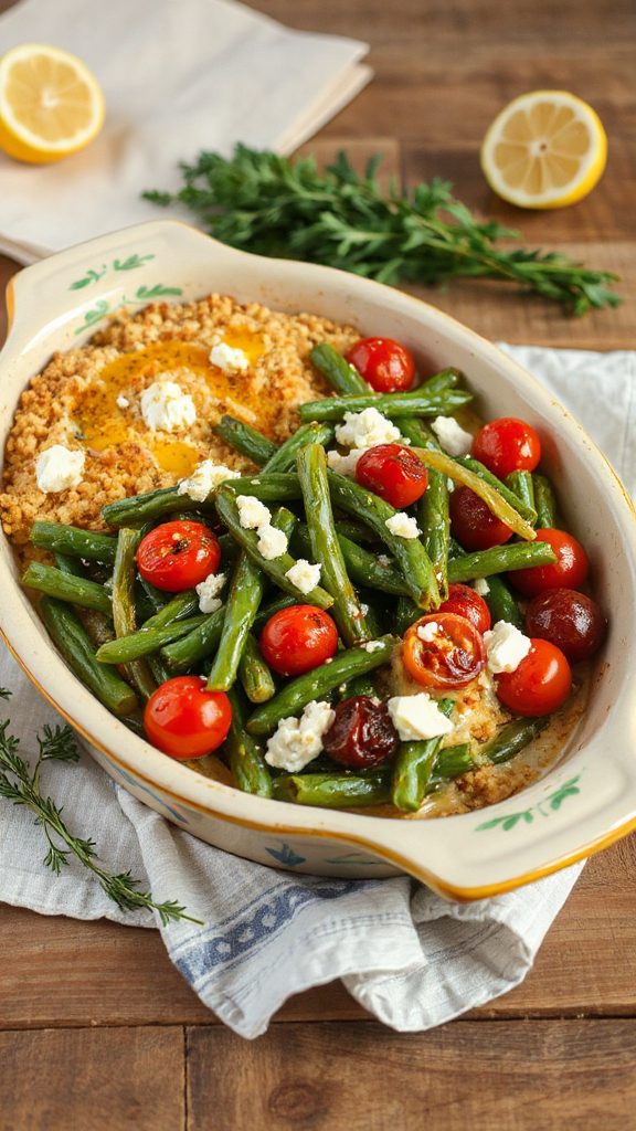 mediterranean green bean casserole