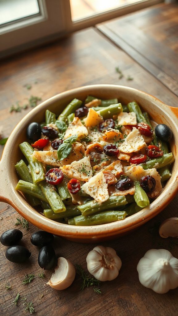 mediterranean green bean casserole