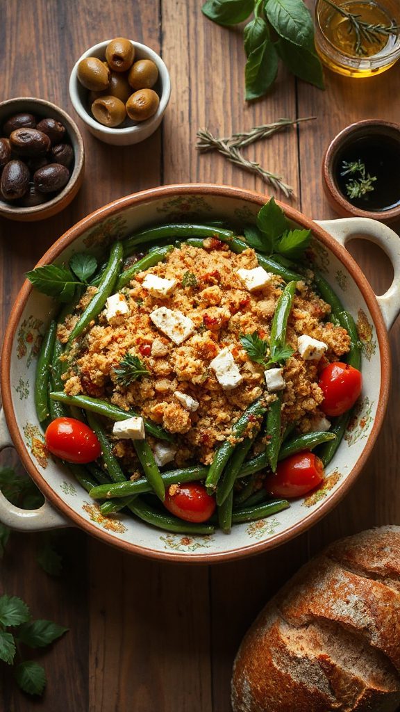 mediterranean green bean casserole