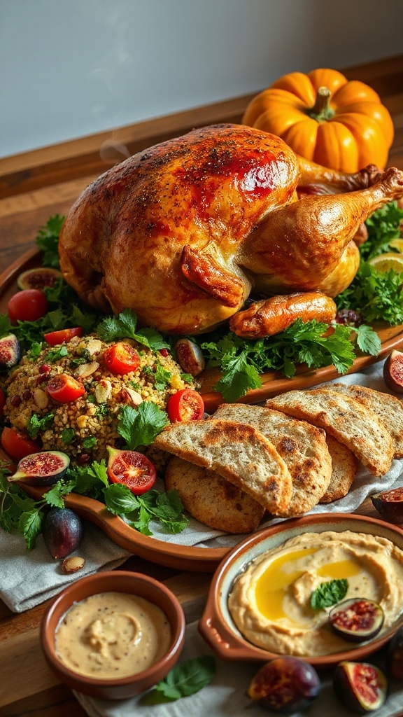 mediterranean inspired thanksgiving turkey