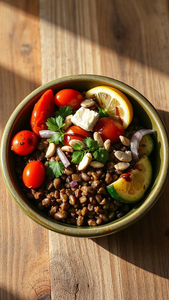 mediterranean lentil bowl recipe