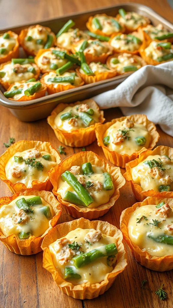 mediterranean style green bean muffins