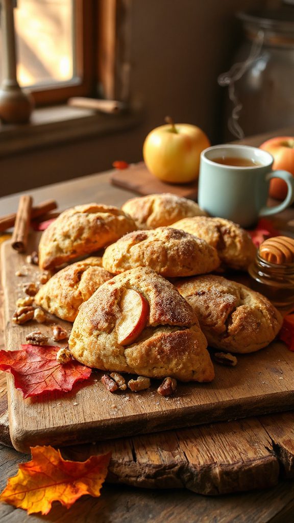 mini apple cinnamon scones
