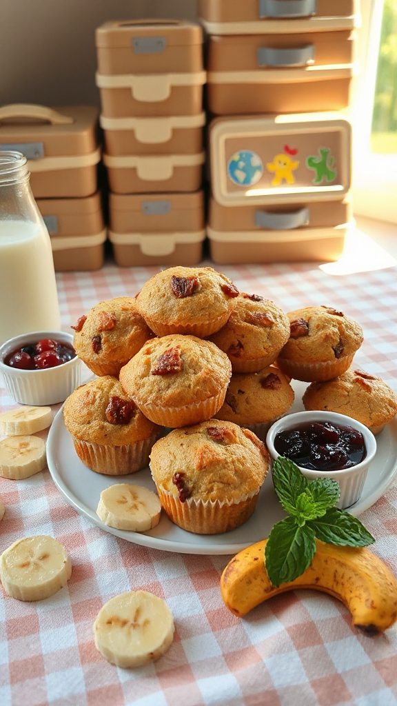 mini banana muffins recipe