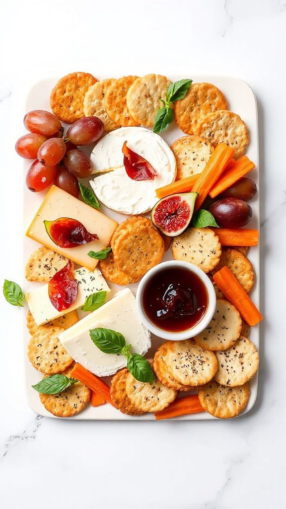 mini cheese cracker platter