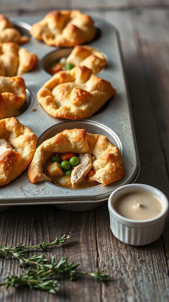 mini chicken pot pies mini chicken pot pies