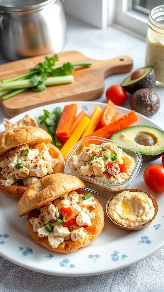 mini chicken salad pitas mini chicken salad pitas
