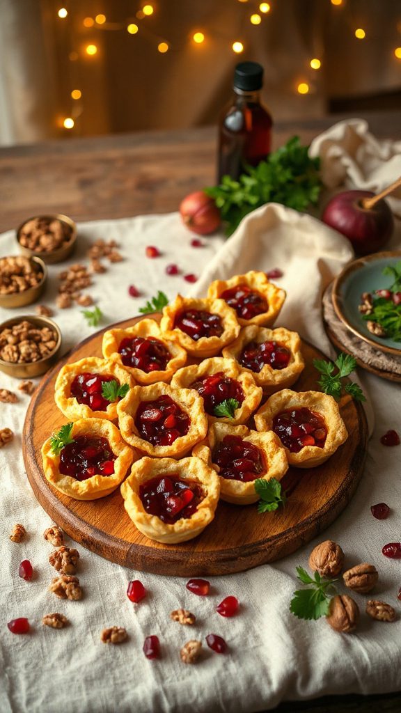 mini fesenjan tart appetizers