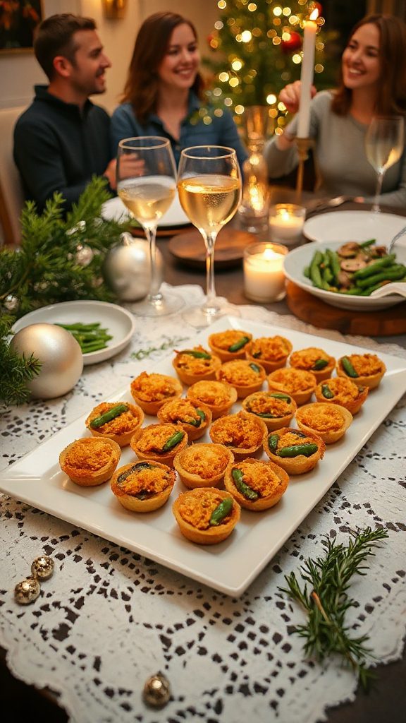 mini green bean bites