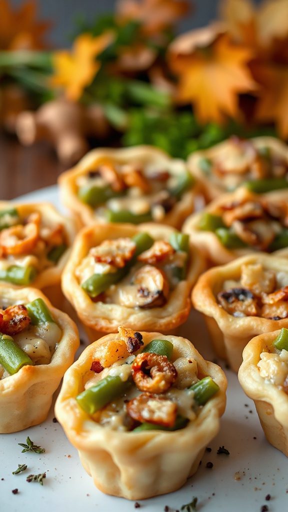 mini green bean cups