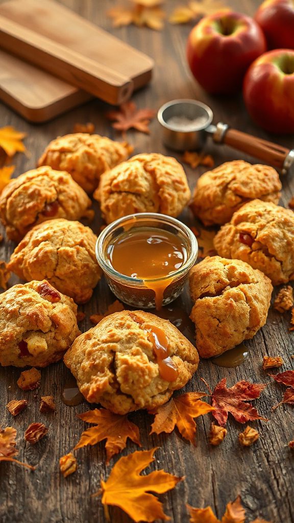 mini maple apple scones