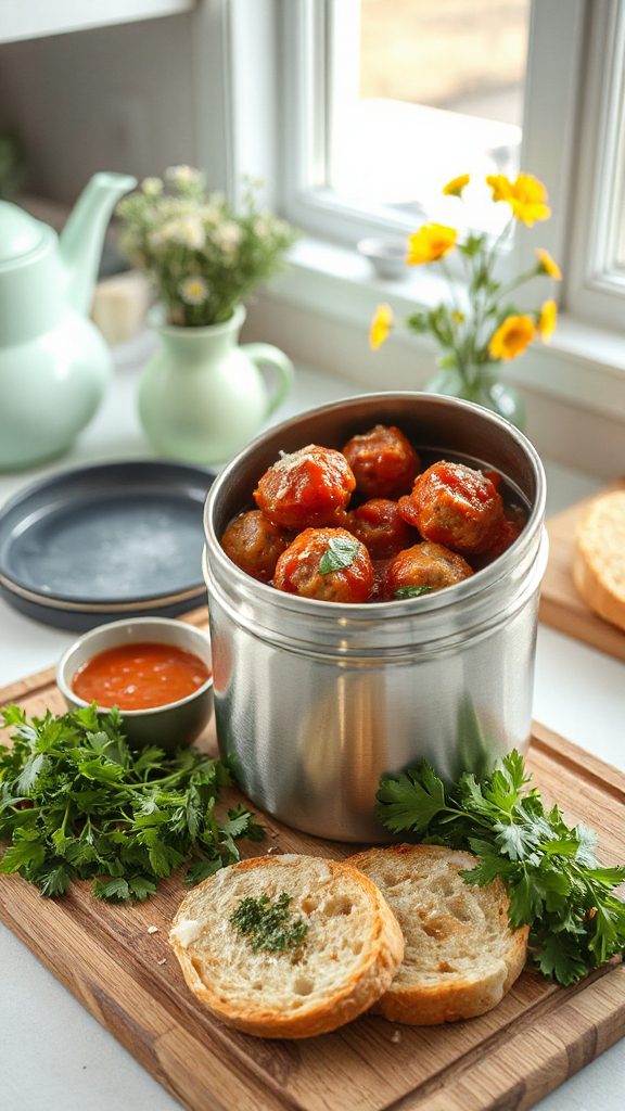mini meatballs in sauce