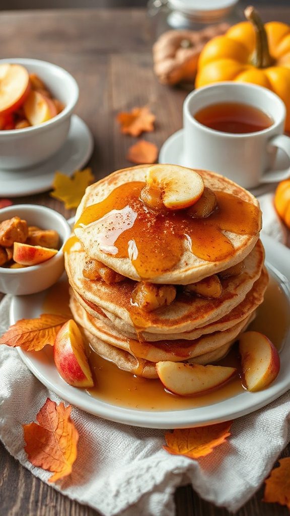 mini pancakes with apple pie