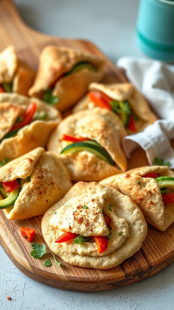 mini pita veggie hummus mini pita veggie hummus